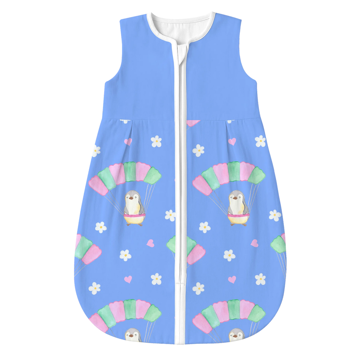 Schlafsack Baby Pinguin Fallschirm springen Muster Babyschlafsack, Schlafsack Baby, Geschenk, Sport, Sportart, Hobby, Schenken, Danke, Dankeschön, Auszeichnung, Gewinn, Sportler, Fallschirmspringen, Fallschirmsprung, Skydive