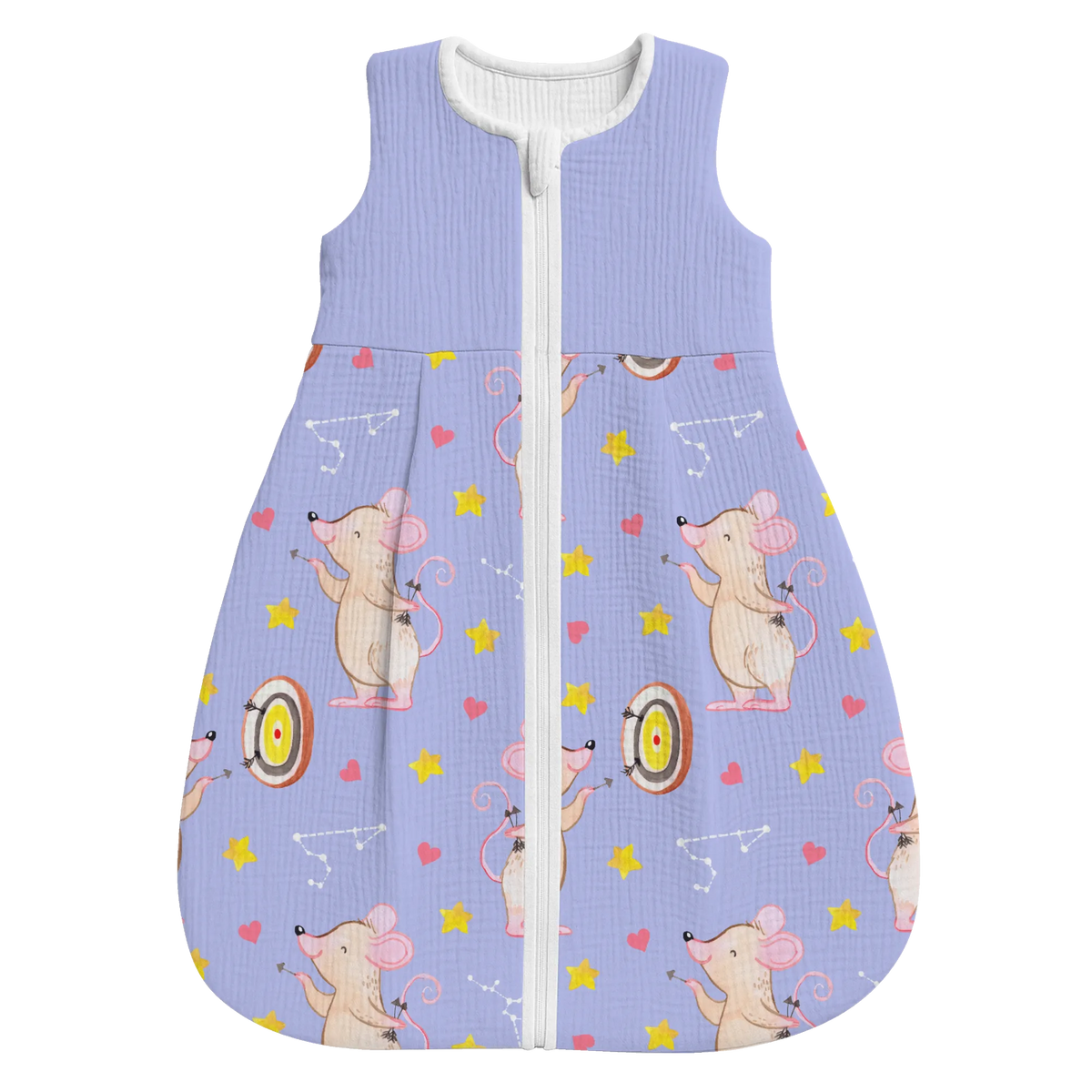Schlafsack Baby Maus Dart spielen Muster Schlafsack Baby, Babyschlafsack, Geschenk, Sport, Sportart, Hobby, Schenken, Danke, Dankeschön, Auszeichnung, Gewinn, Sportler, Dart spielen, Dart Turnier, Darts, Darten
