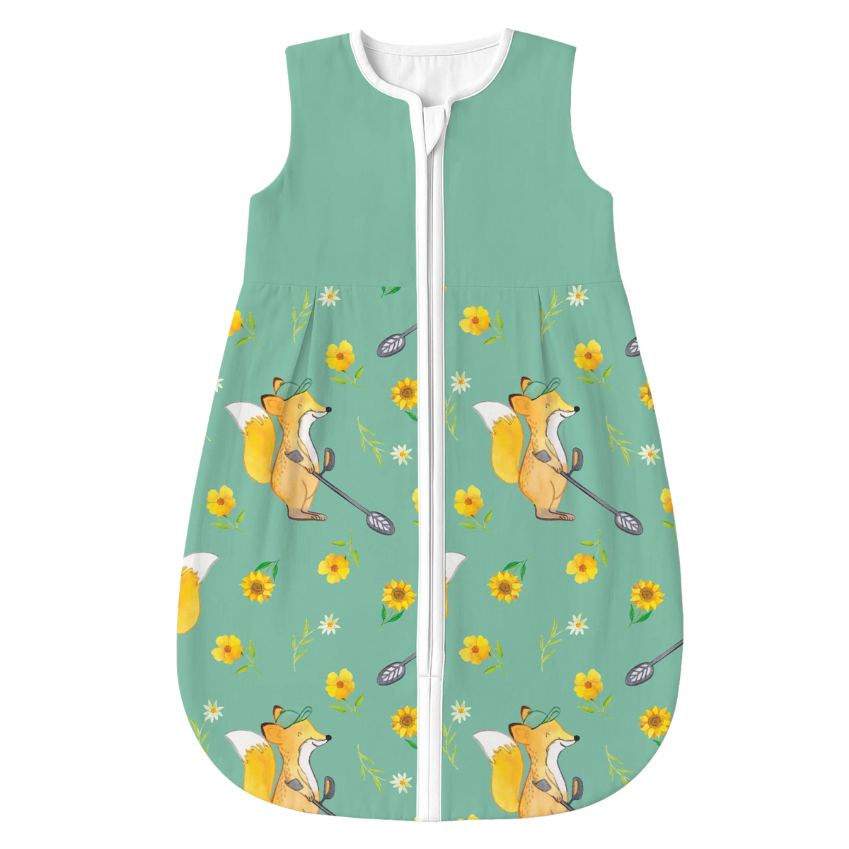 Schlafsack Baby Fuchs Metalldetektor Muster Schlafsack Baby, Babyschlafsack, Geschenk, Sport, Sportart, Hobby, Schenken, Danke, Dankeschön, Auszeichnung, Gewinn, Sportler, Münzen Suchen, Schatzsuche, Metalldetektor, Sondengänger, Sondeln