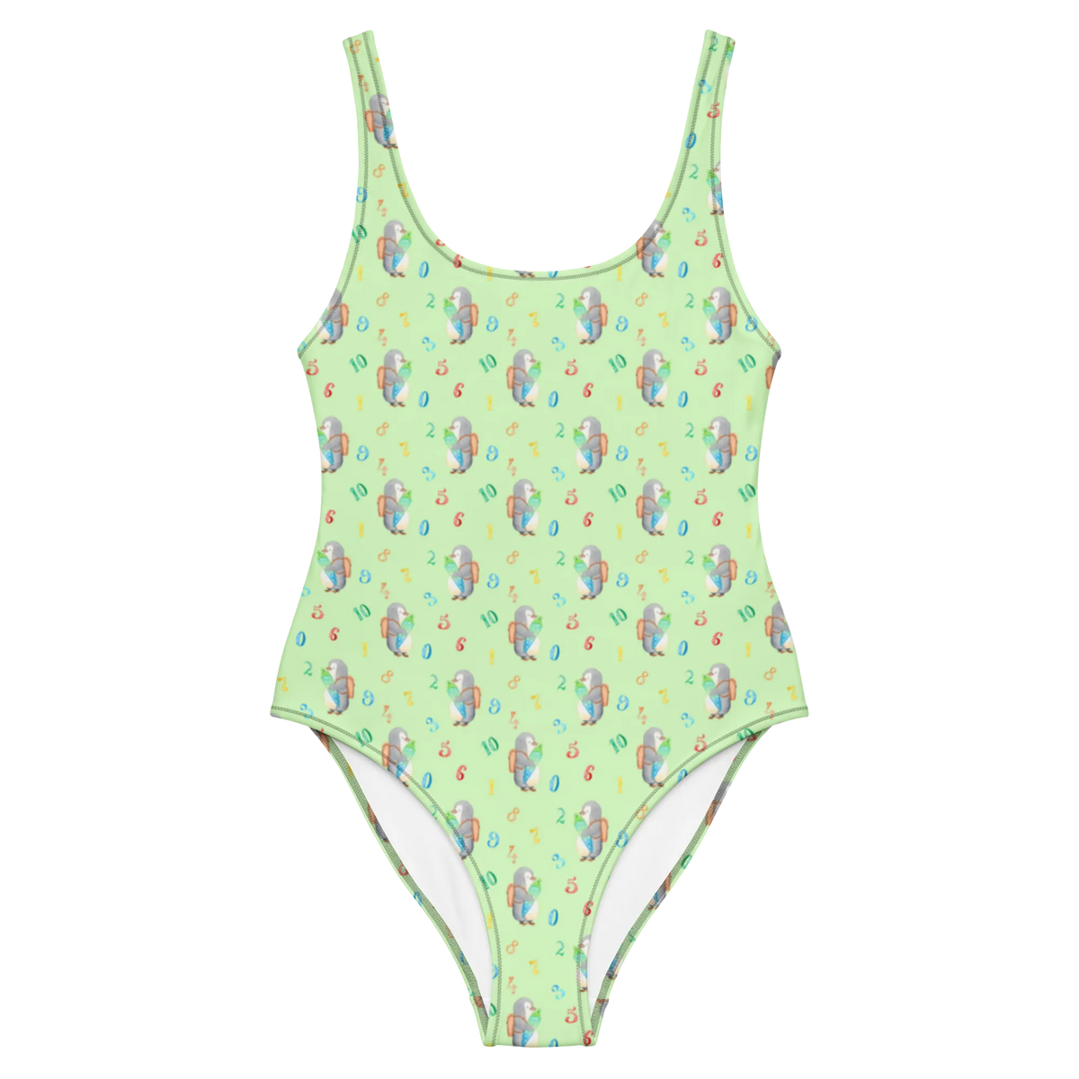 Badeanzug Pinguin Schultüte Muster Beachwear, Badebekleidung, Einteiliger Badeanzug, Bade-Einteiler, Schwimmdress, Badeanzug, Damen-Einteiler, Schwimmanzug, UV-Badeanzug, Damen-Badeanzug, Schwimmbekleidung, Damenbadeanzug, Badekostüm, Schwimmkostüm, Badeoutfit, Bademode, Swimsuit, Badedress, Strandmode, Luxus-Badeanzug, Shape-Badeanzug, Sonnenschutz-Badeanzug, Rückenfreier Badeanzug, Pinguin, Schulranzen, Erster Schultag, Einschulung, Geschenk Zur Einschulung, Schulanfänger, 1. Klasse