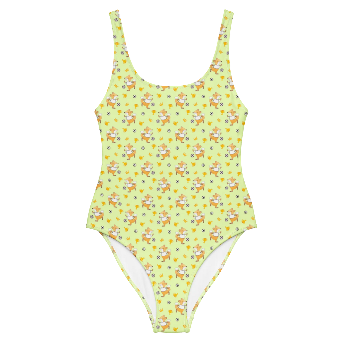 Badeanzug Fuchs Fußball spielen Muster Damen-Einteiler, UV-Badeanzug, Beachwear, Bade-Einteiler, Badeoutfit, Strandmode, Schwimmanzug, Schwimmdress, Damenbadeanzug, Sonnenschutz-Badeanzug, Schwimmbekleidung, Rückenfreier Badeanzug, Badedress, Bademode, Badeanzug, Damen-Badeanzug, Shape-Badeanzug, Badekostüm, Einteiliger Badeanzug, Luxus-Badeanzug, Badebekleidung, Schwimmkostüm, Swimsuit, Schenken, Sportart, Hobby, Danke, Dankeschön, Geschenk, Auszeichnung, Gewinn, Sportler, Sport, Bolzplatz, Fußballer, Soccer, Bolzen, Fußballerin, Fußball