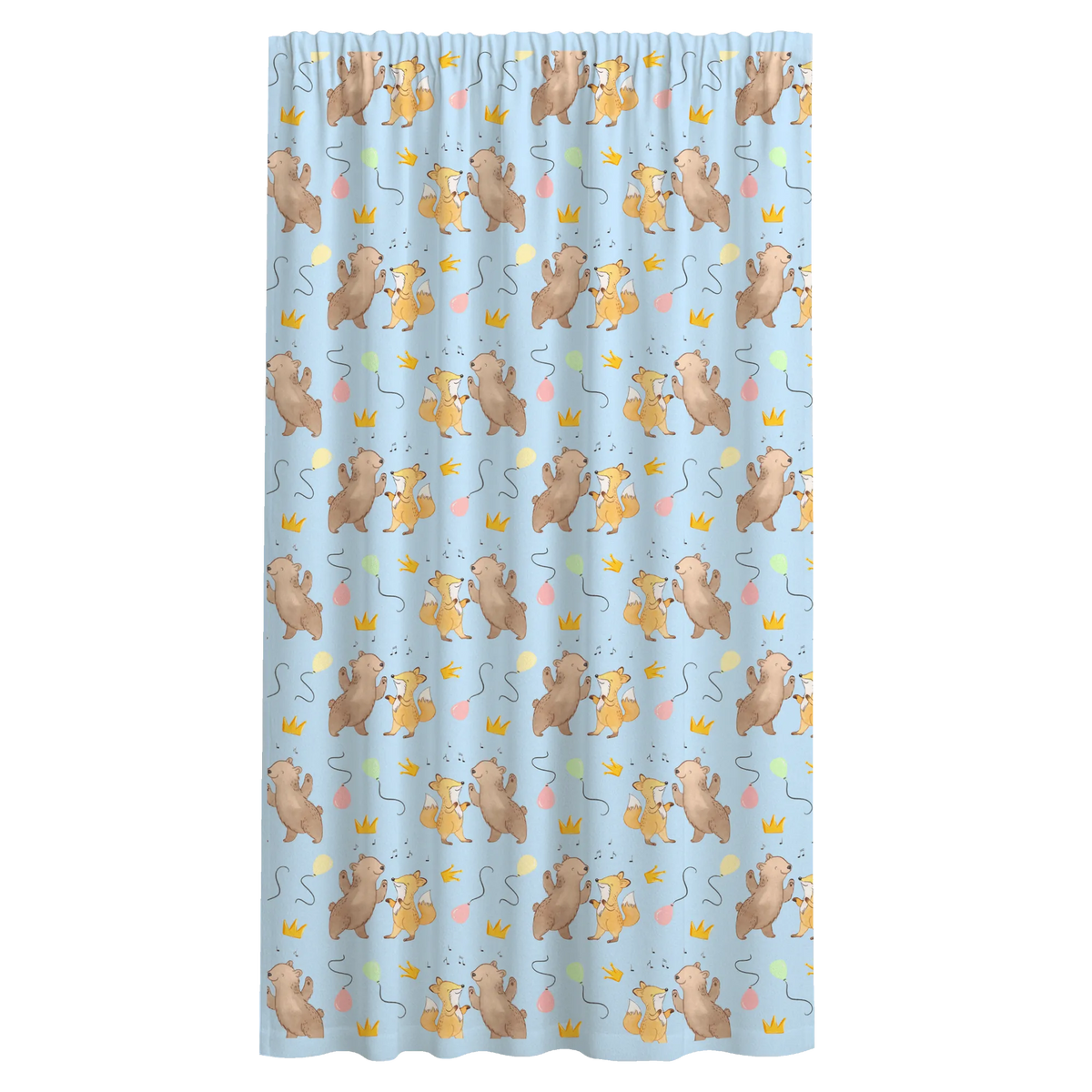 Vorhang Bär & Fuchs Disco Muster Baumwollvorhang, Seitenschal, Gardine, Vorhang, Stoffvorhang, Flächenvorhang, Gardinenschal, Vorhang Schal, Schiebevorhang, Geschenk, Schenken, Sport, Sportart, Hobby, Danke, Dankeschön, Auszeichnung, Gewinn, Sportler, Tanzen, Clubs, Disco, Tanzstimmung, Nachtclub, Clubbing, Feiern