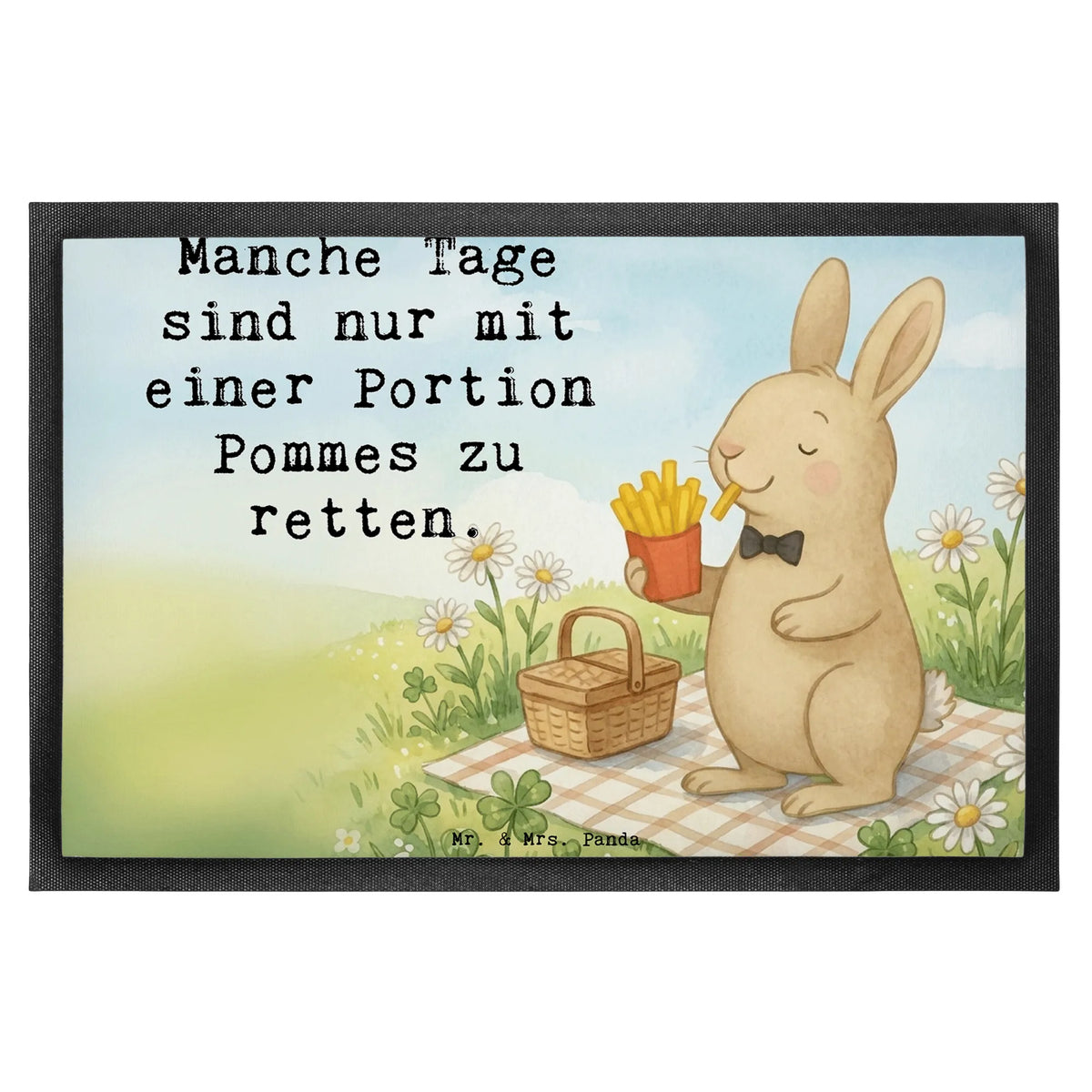 Fußmatte Hase Pommes Design Hausmatte, Matte Haustür, Türvorleger, Sauberlaufmatte, Fussmatte, Abtreter, Fußabtreter, Schmutzmatte, Schmutzfangteppich, Fußmatte, Gummi-Fußmatte, Outdoor-Matte, Abtretmatte, Gummimatte, Fußabstreifer, Schmutzfänger, Flurmatte, Außenmatte, Teppichmatte, Bodenmatte, Eingangsmatte, Eingangsteppich, Haustürmatte, Schuhabstreifer, Türmatte, Bodenvorleger, Schmutzfangmatte, Abstreifer, Vorleger