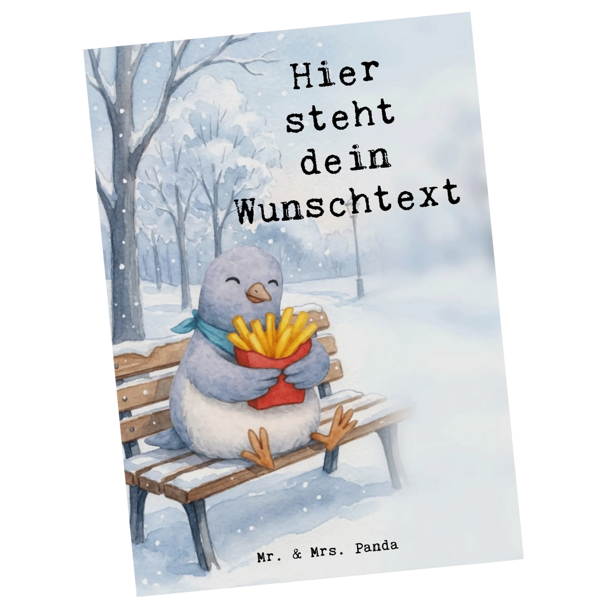 Personalisierte Postkarte Taube Winter Pommes Design Postkarte Personalisierbar, Personalisierte Grußkarte, Personalisierte Postkarte mit Wunschtext, Ansichtskarte mit Namen, personalisierbare postkarte, Karte mit Namen, Karte mit Wunschtext, Personalisierbare Grußkarte, Personalisierte Postkarte, Grußkarte personalisiert, Grußkarte mit Namen, Personalisierte Postkarte mit Namen, Individualisierbare Postkarte, Ansichtskarte mit Wunschtext, Postkarten mit Namen, Personalisierte Postkarten, Individuelle Postkarte, Personalisierte Grußkarten, Postkarte personalisiert, Grußkarte mit eigenem Text, Grußkarte mit Wunschtext, Postkarte mit Wunschtext, Personalisierte Karte, Personalisierte Mr. & Mrs. Panda Postkarte, Postkarte mit Namen, Postkarte mit eigenem Text, Individuelle Grußkarte