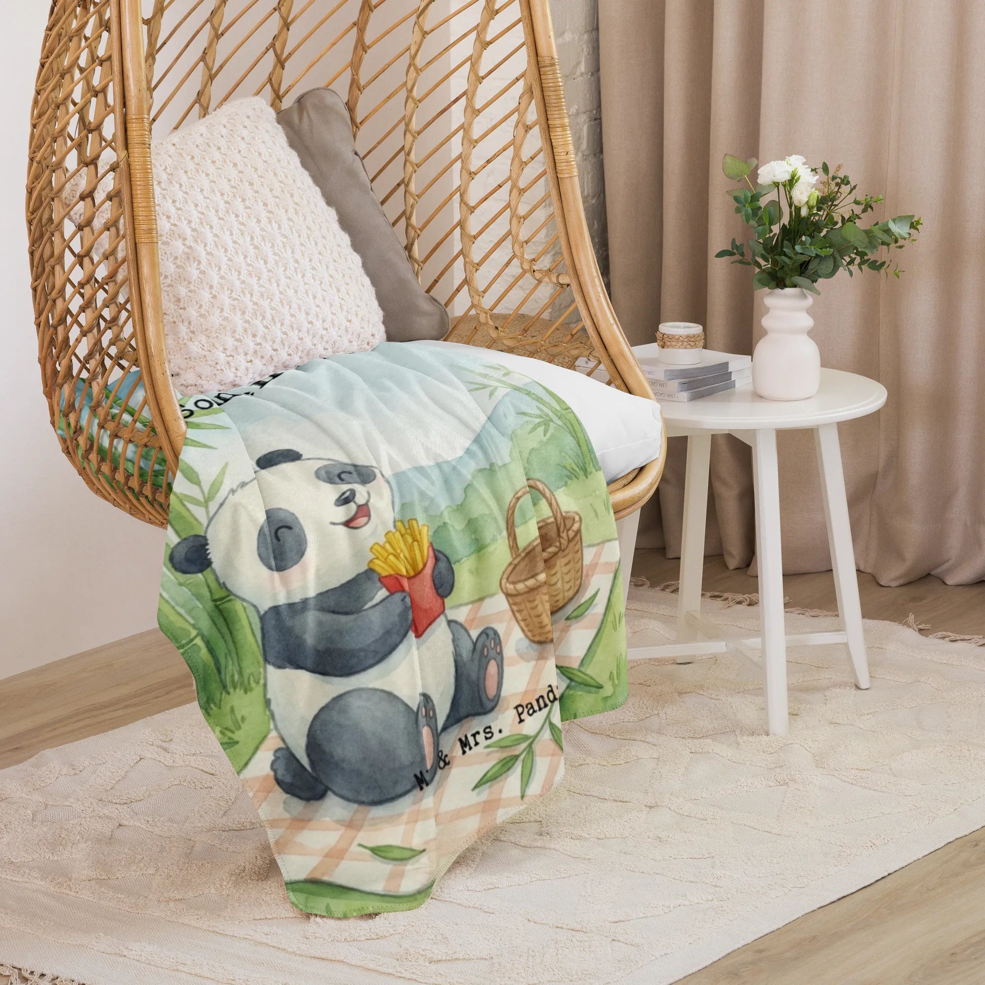 Koc Sherpa Panda beflügelt Pommes Design Tagesdecke, Flauschdecke, Heimdecke, Kuscheldecke, Sofadecke, Überwurf, Winterdecke, Kuscheldecke groß, Plüschdecke, Decke, Sherpa Decke, Sherpa-Decke, Wohndecke, Couchdecke, Plaid, Schmusedecke, Wärmedecke