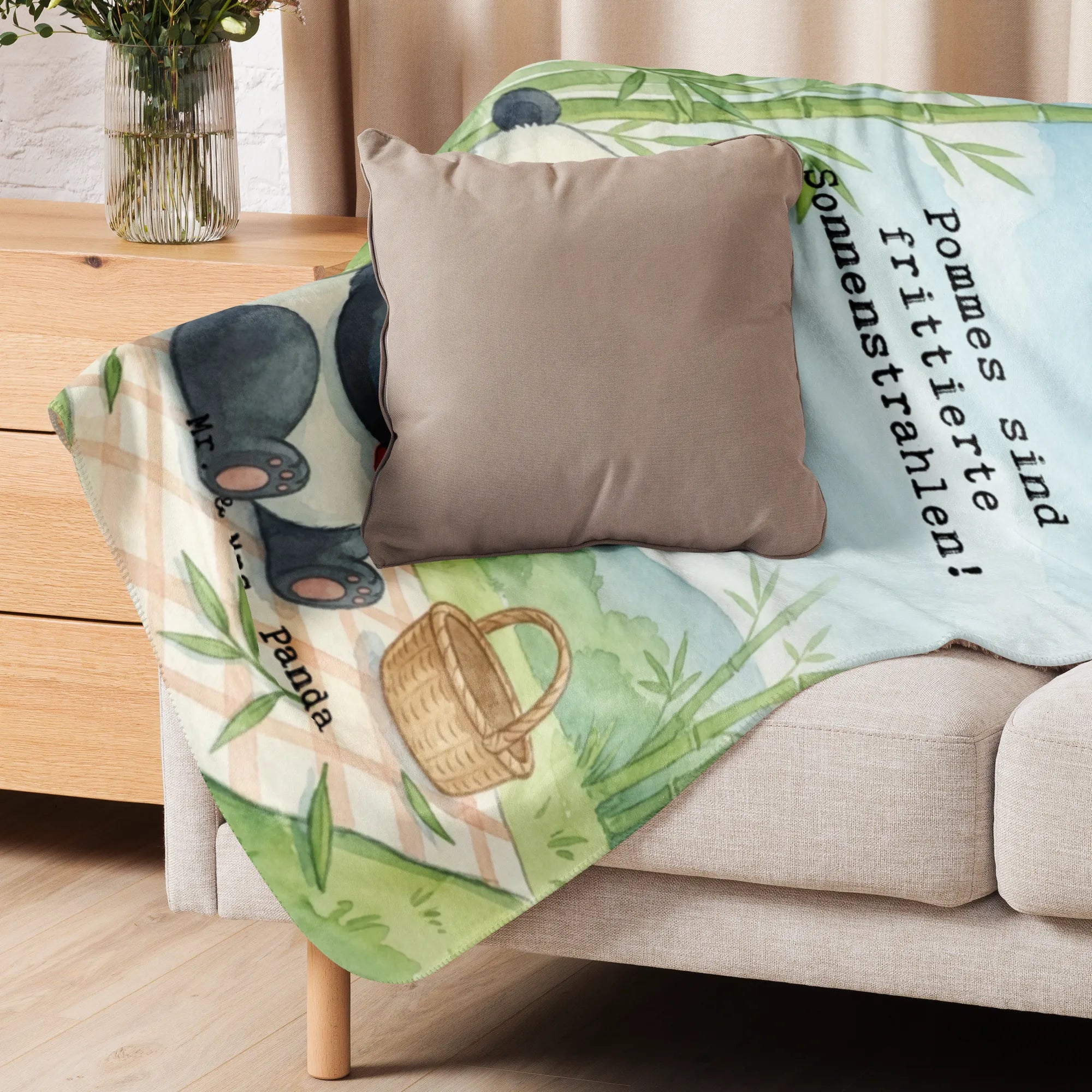 Koc Sherpa Panda beflügelt Pommes Design Tagesdecke, Flauschdecke, Heimdecke, Kuscheldecke, Sofadecke, Überwurf, Winterdecke, Kuscheldecke groß, Plüschdecke, Decke, Sherpa Decke, Sherpa-Decke, Wohndecke, Couchdecke, Plaid, Schmusedecke, Wärmedecke