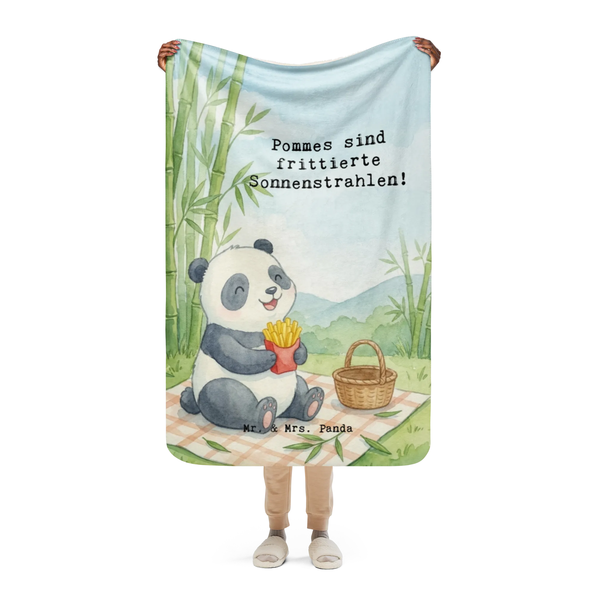 Koc Sherpa Panda beflügelt Pommes Design Tagesdecke, Flauschdecke, Heimdecke, Kuscheldecke, Sofadecke, Überwurf, Winterdecke, Kuscheldecke groß, Plüschdecke, Decke, Sherpa Decke, Sherpa-Decke, Wohndecke, Couchdecke, Plaid, Schmusedecke, Wärmedecke