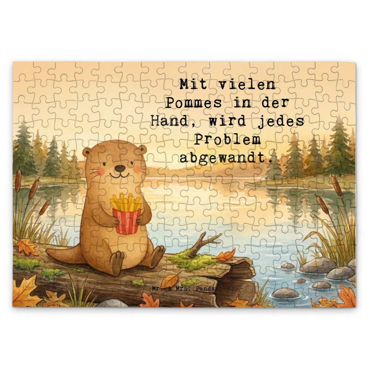Puzzle Otter See Pommes Design Geduldspiel, Puzzlespiel, Puzzle, 1000 Teile Puzzle, 500 Teile Puzzle, 2000 Teile Puzzle, 1500 Teile Puzzle, Legespiel, 300 Teile Puzzle
