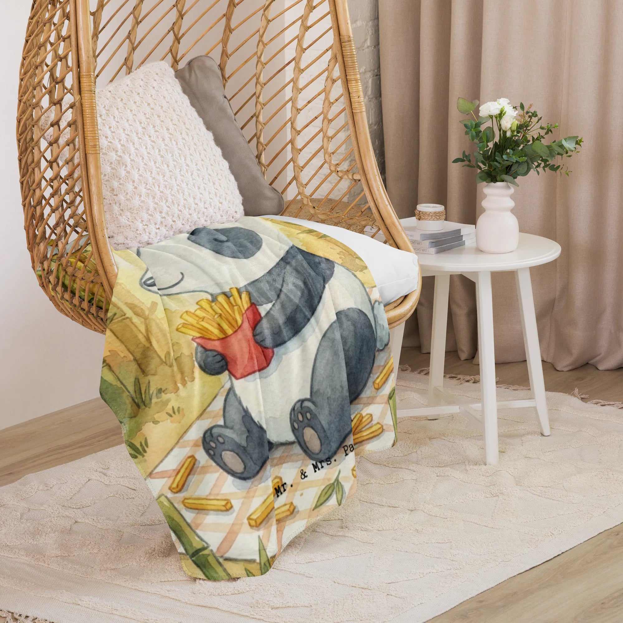 Koc Sherpa Panda beflügelt Pommes Design Tagesdecke, Flauschdecke, Heimdecke, Kuscheldecke, Sofadecke, Überwurf, Winterdecke, Kuscheldecke groß, Plüschdecke, Decke, Sherpa Decke, Sherpa-Decke, Wohndecke, Couchdecke, Plaid, Schmusedecke, Wärmedecke