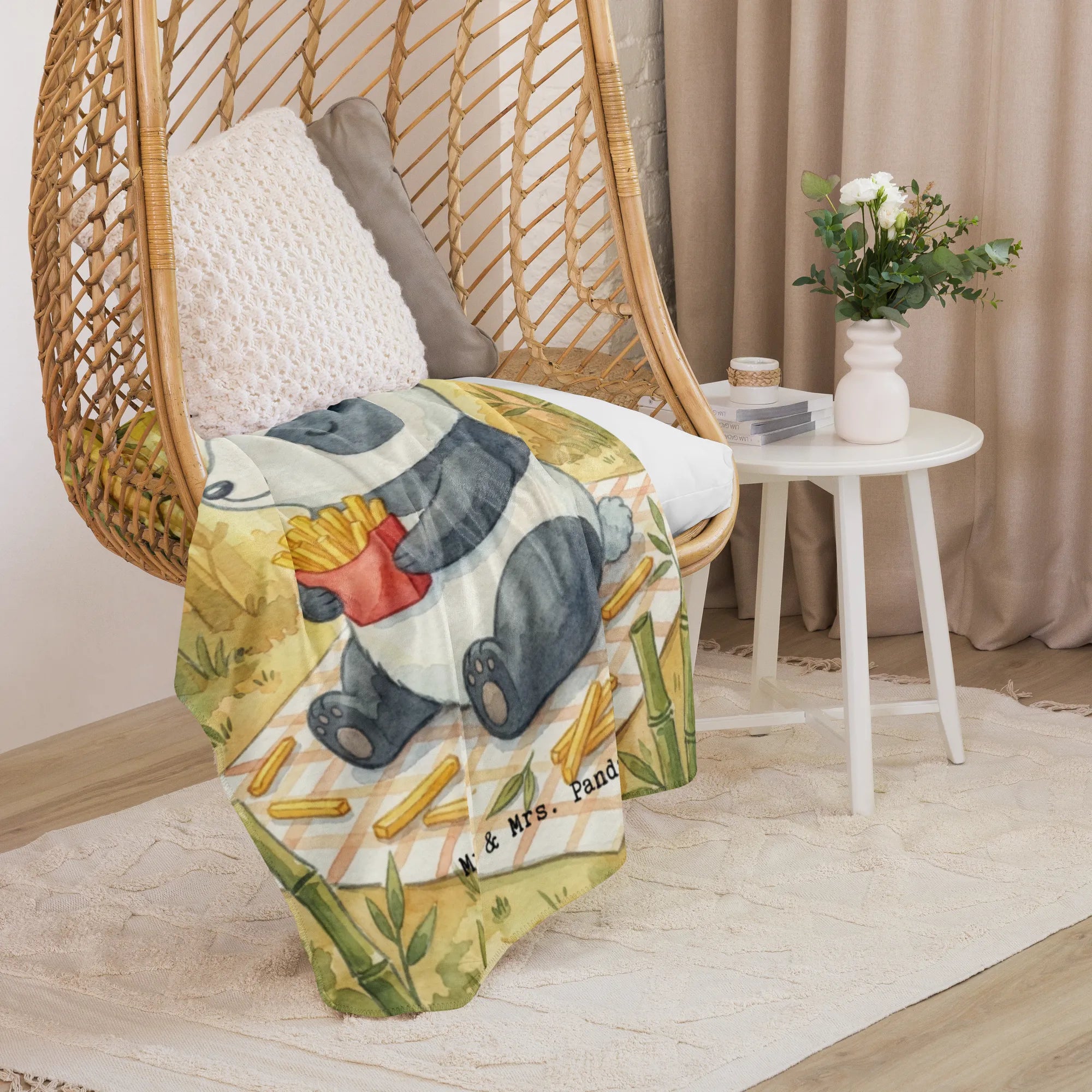 Koc Sherpa Panda beflügelt Pommes Design Tagesdecke, Flauschdecke, Heimdecke, Kuscheldecke, Sofadecke, Überwurf, Winterdecke, Kuscheldecke groß, Plüschdecke, Decke, Sherpa Decke, Sherpa-Decke, Wohndecke, Couchdecke, Plaid, Schmusedecke, Wärmedecke