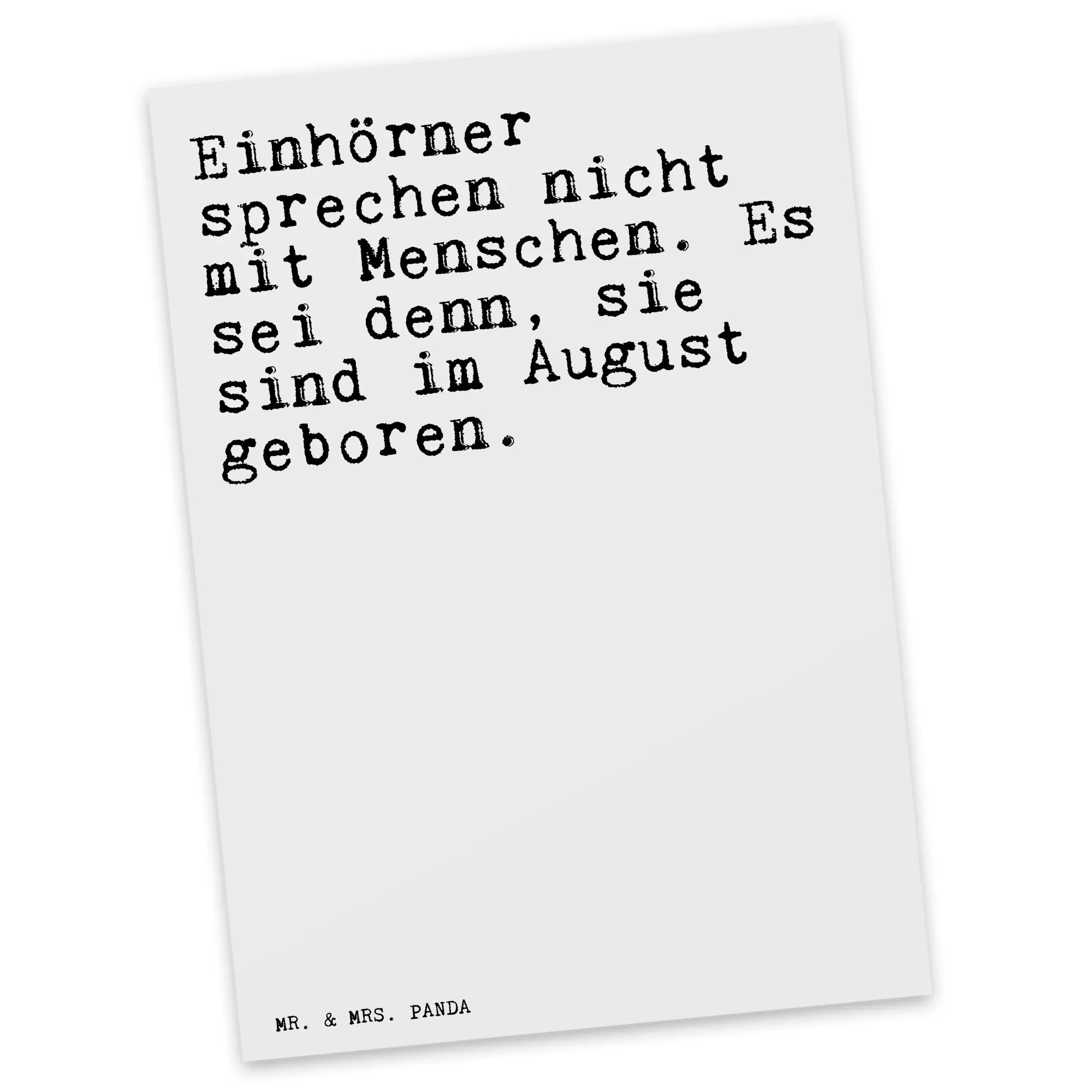 Postcard Einhörner sprechen nicht mit... gift card, postcards, letter, gift, paper, Postcard, invitation card, card, invitation, saying, sayings, funny, wisdom, quotes, Sayings Proverbs Wisdom Quotes Funny Wisdom Words