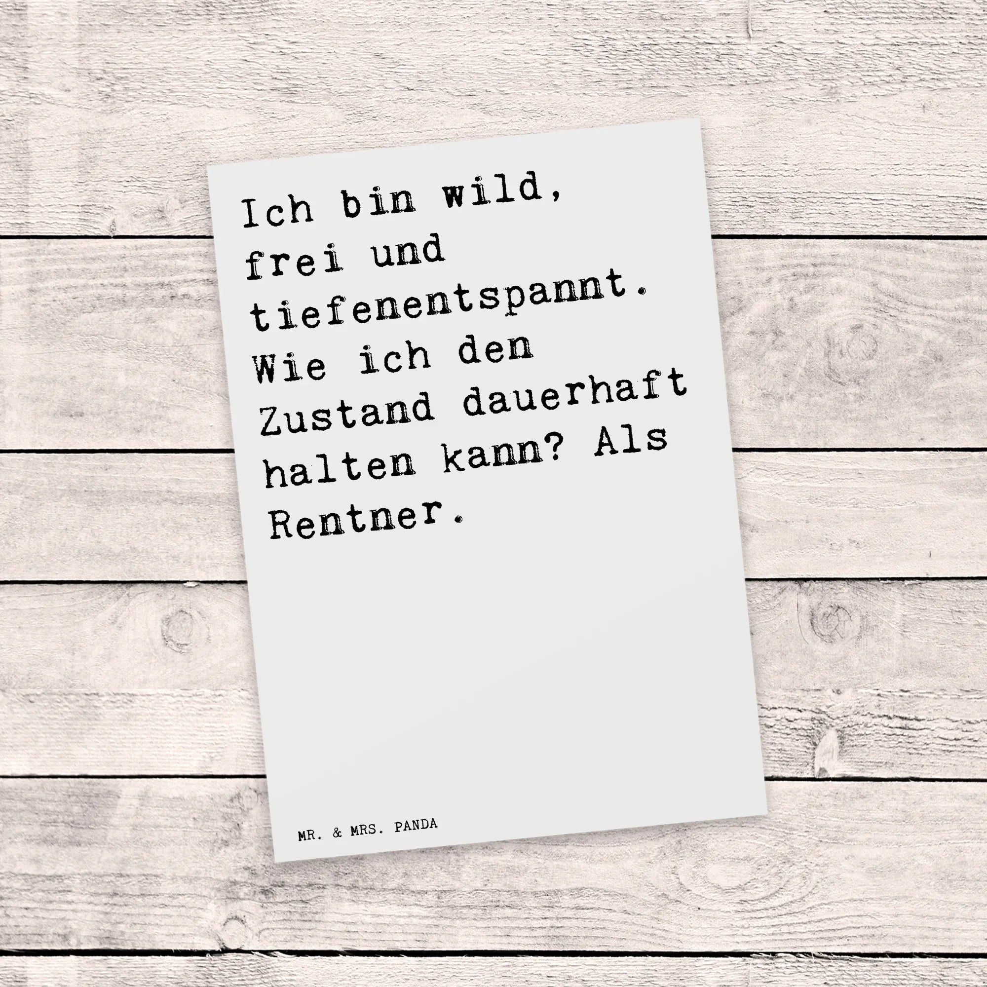 Postcard Ich bin wild, frei... saying, sayings, wisdom, quotes, Sayings Proverbs Wisdom Quotes Funny Wisdom Words