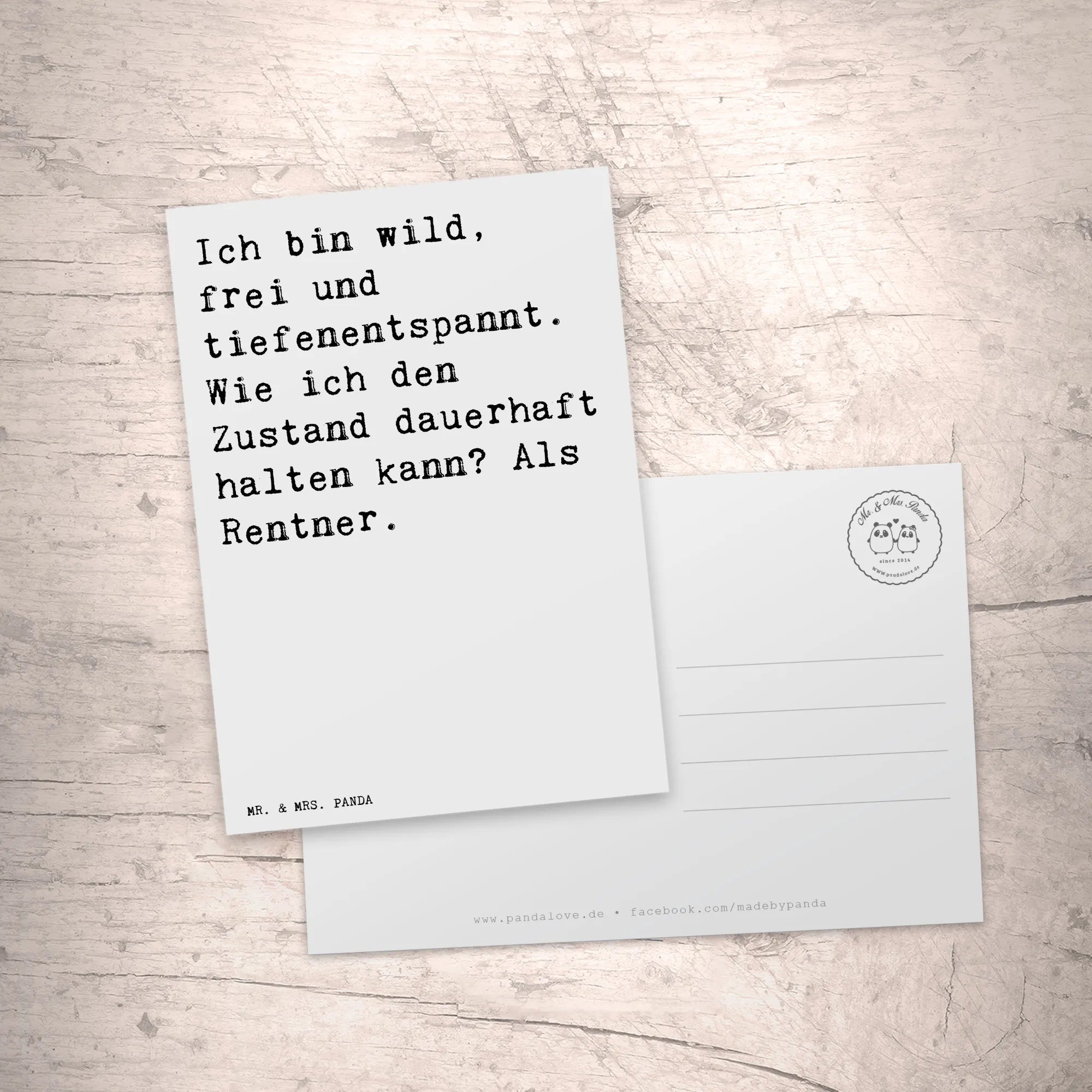 Postcard Ich bin wild, frei... saying, sayings, wisdom, quotes, Sayings Proverbs Wisdom Quotes Funny Wisdom Words