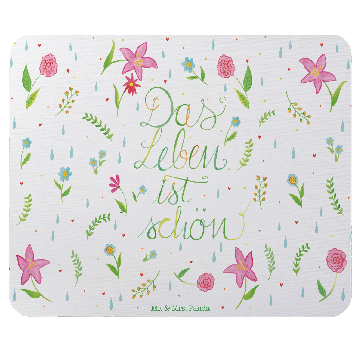 Mouse mat Flower Life Nature, joy of life, Saying about life, Being happy, Motivation saying, Life is beautiful, Flowers
