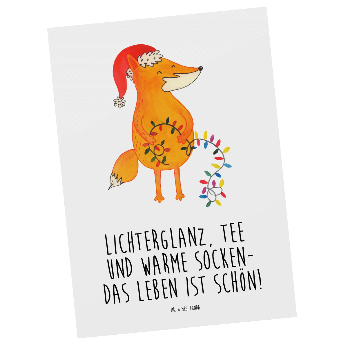 Postcard Fox Christmas Christmas time, snow, Foxes, Santa Claus, Gift Christmas, Saying beautiful, Christmas Eve