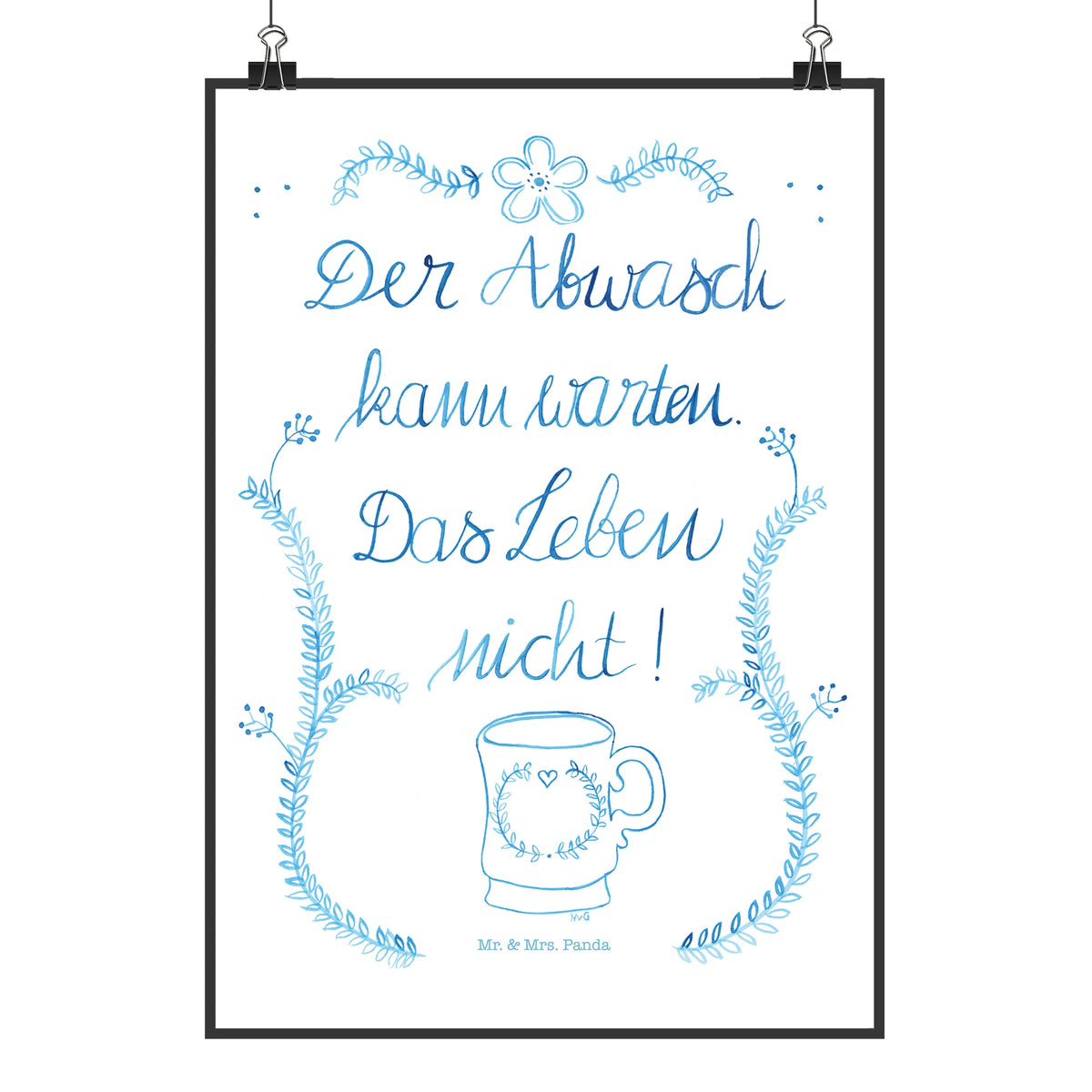 Poster Der Abwasch kann warten Wandbild, Posterdruck, kunstposter, wanddeko, Plakat, Wandschmuck, Bild, wanddruck, Wanddeko Bild, Wanddekoration, kunstdruck poster, Deko Poster, typografie poster, Mr. & Mrs. Panda Poster, wandkunst, Panda Poster, Kunstdruck, Design Poster, Designposter, grafikposter, Deko Bild, drucke, Abenteuer, Natur, Outdoor, Blumen Deko, Frühlings Deko, Sommer Deko, positive Botschaft, Naturliebhaber, Dekoration, Küchendienst, Küche Spruch, Geschenk Reise, Lebensweisheit, Küche Deko, Leben Spruch, Weisheit, Abwasch