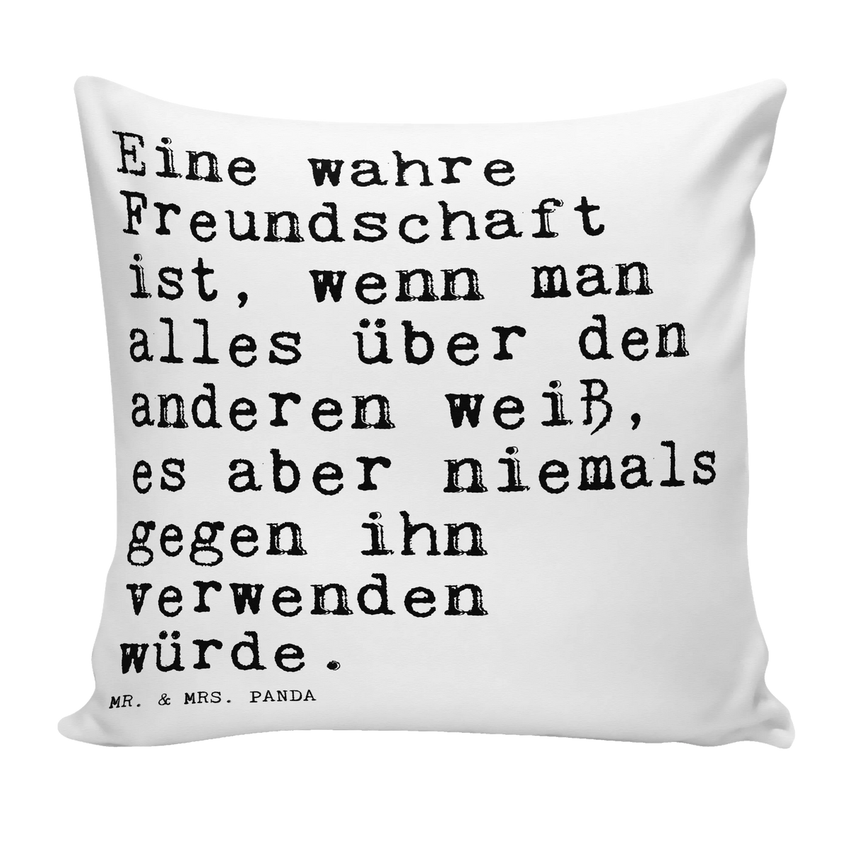 40x40 Kissen Eine wahre Freundschaft ist,...