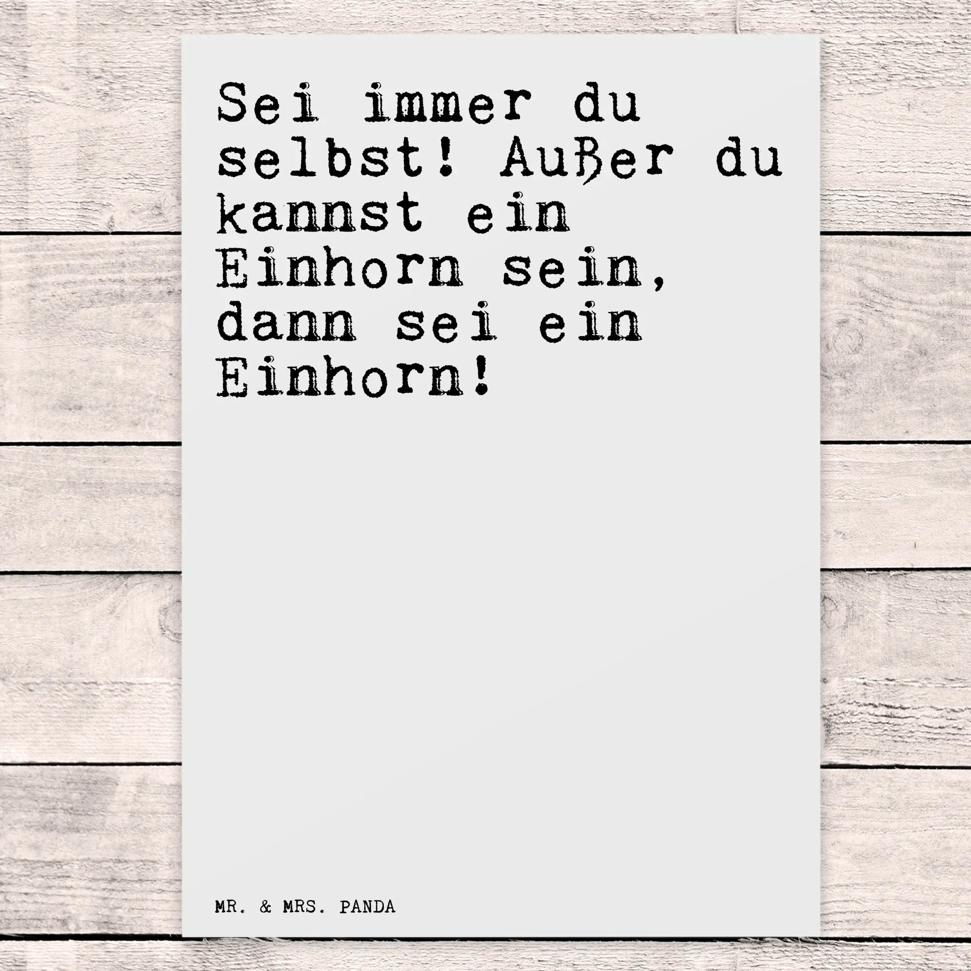 Postcard Sei immer du selbst!... bildkarte, Postkarte, kunstkarte, Grußkarte, Postkarten, Ansichtskarten, Kunstkarten, einzelkarte, Motivkarte, Fotokarte, Designkarte, spruchkarte, Ansichtskarte, Sprüche, Lustige Sprüche, Weisheiten, Zitate, Spruch, Spruch Geschenke, Spruch Sprüche Weisheiten Zitate Lustig Weisheit Worte