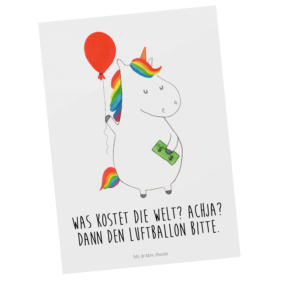 Postkarte Einhorn Luftballon Kunstkarten, Ansichtskarten, Postkarten, Postkarte, spruchkarte, Designkarte, Fotokarte, Grußkarte, bildkarte, kunstkarte, Motivkarte, einzelkarte, Ansichtskarte, Unicorn, Einhorn, Einhörner, Einhorn Deko, Freude, Freundin, Lebenslust, Geschenk, Geld, Luftballon