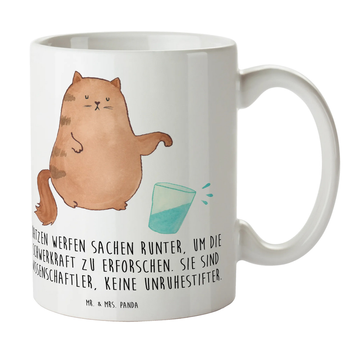 Kubek kot szklanka wody