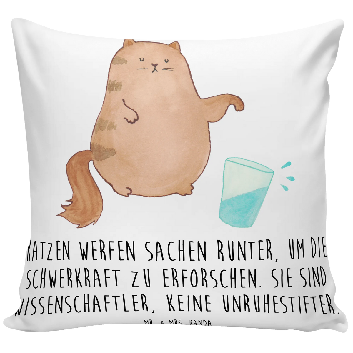Cushion Cat water glass