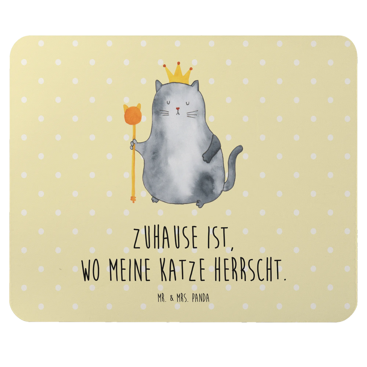 Mouse mat Cat king animal lover, tomcat, kitty, meow, kitten, housecat, mama cat, love cats, cat image, cat fan, cat lover, cat fancier, cat decoration, gift for cat lover, cat owner, funny cats, cat sayings, cat motto, funny cat gifts, fan merchandise, cat stuff, moving in, pussy, pet, move, first own apartment, king, apartment, tenement