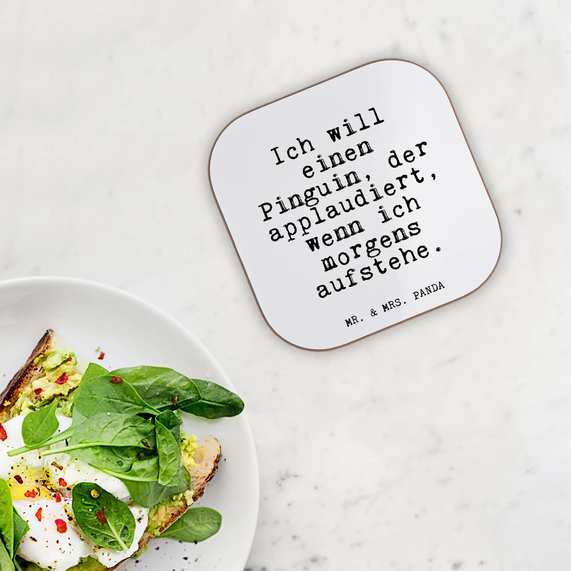 Square coaster Ich will einen Pinguin,... saying, sayings, wisdom, quotes, Glizzer Spell Proverbs Wisdom Quotes Funny Wisdom Words