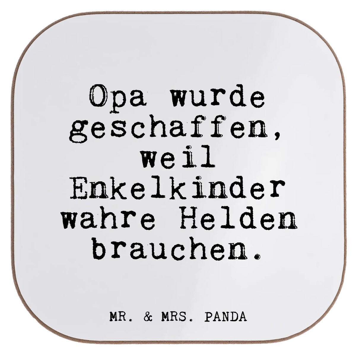 Square coaster Opa wurde geschaffen, weil... party, presents, glass coasters, breakfast, gifts, Coasters, gift, saying, sayings, funny, wisdom, quotes, Glizzer Spell Proverbs Wisdom Quotes Funny Wisdom Words