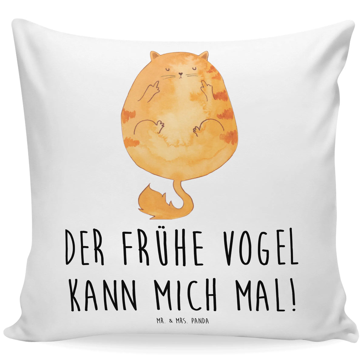 40x40 poduszka Kot ranny ptaszek Kot, motyw kotów, miłośnik kotów, dekoracje z kotami, przyjaciel kotów, entuzjasta kotów, produkty dla kotów, artykuły dla kotów, akcesoria dla kotów, pamiątki z kotami, produkty dla miłośników kotów, motywy kotów