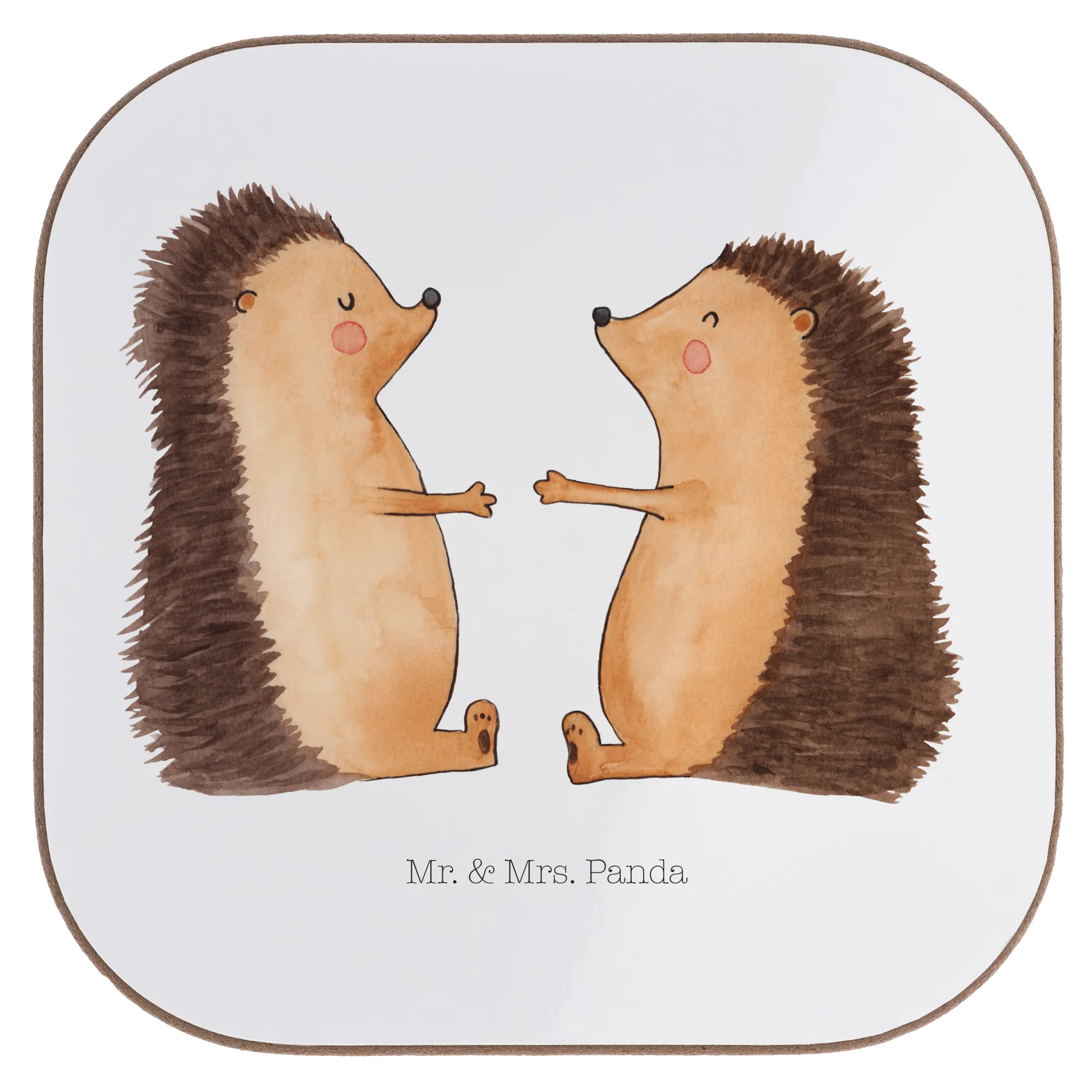 Square coaster Hedgehogs in love Love gift, Loving, Two, Together, Marriage, Proposal of marriage, gift for her, gift for him, anniversary gift, Anniversary, Wedding, Married, Engaged, In love, Gift, Proof of love, Girlfriend, Wedding anniversary, Friend