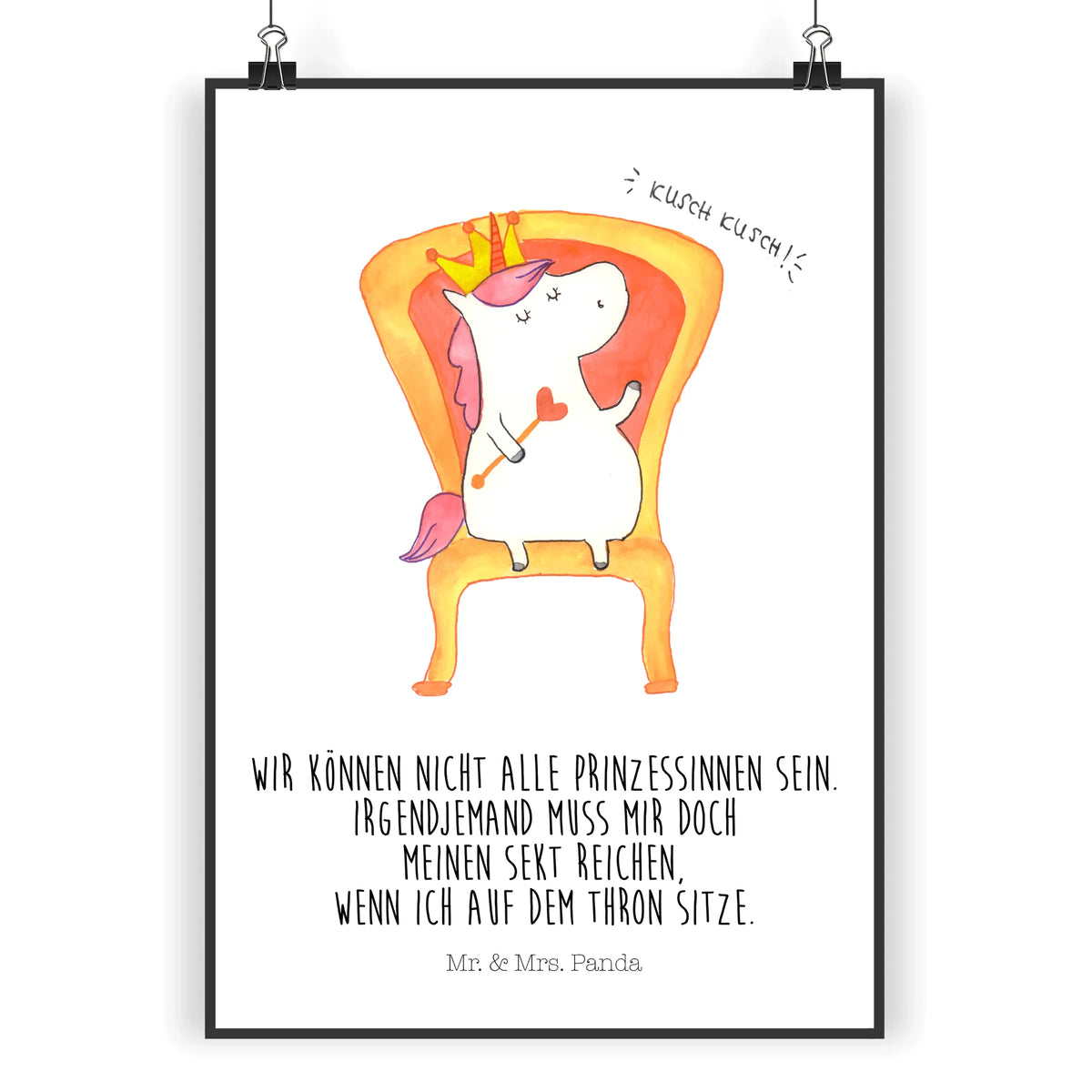 Poster Einhorn Prinzessin