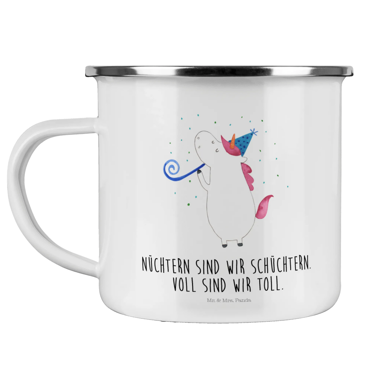 Camping Emaille Tasse Einhorn Party Blechtasse, Emaille Becher, blechbecher, Outdoor Tasse, Teetasse, Campingbecher, outdoortasse, metallbecher, Tasse Emaille, Outdoor Becher, Emailletasse, emaillebecher, Kaffeepott, Haferl, becher emaille, reisetasse, wanderbecher, Reisebecher, Pott, Motivtasse, Emaille Tasse, wandertasse, Campingtasse, Teebecher, Unicorn, Einhorn, Einhörner, Einhorn Deko, Konfetti, Feier, Alkohol, Club, Disco, Party, Glitzer, Fest, Geburtstag