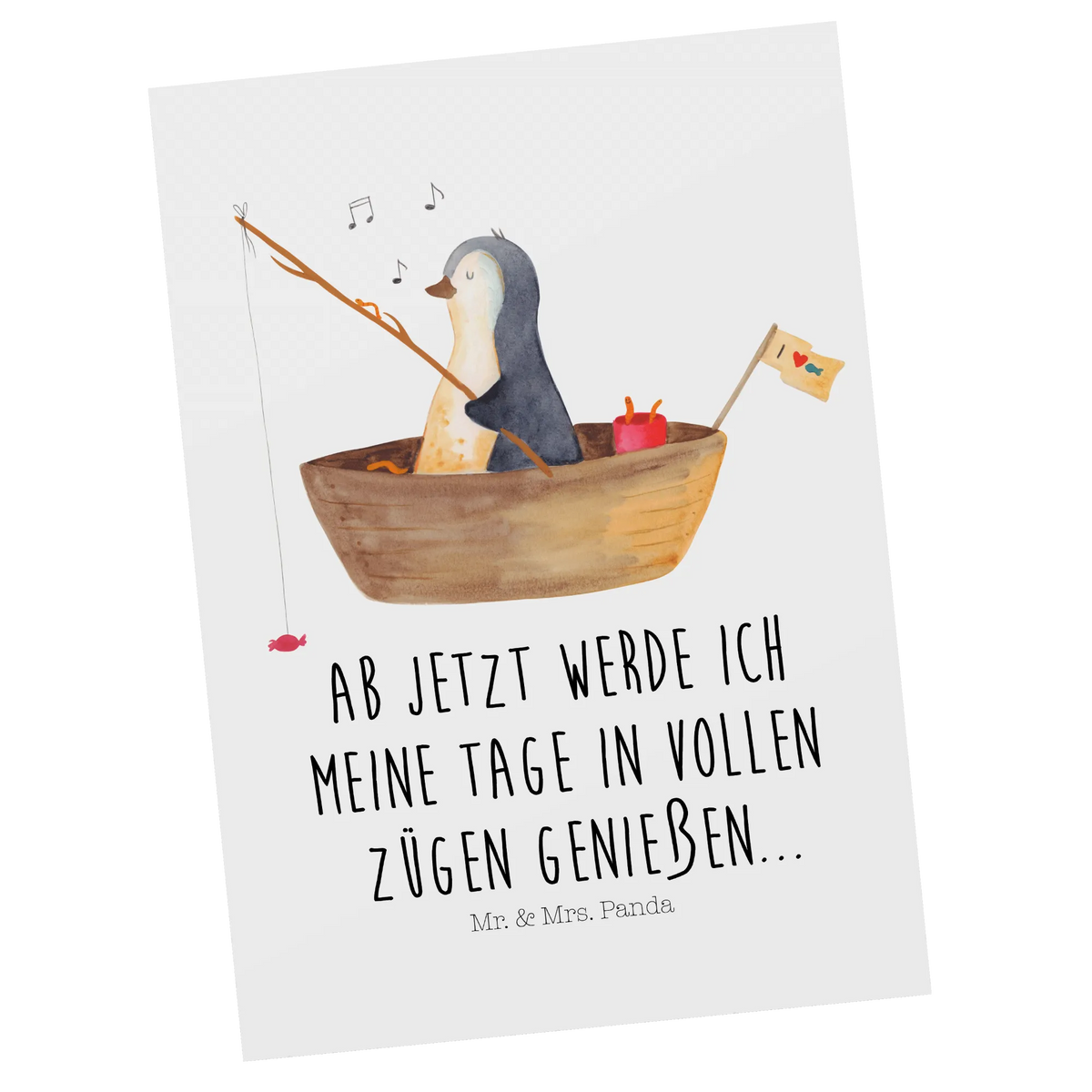 Postkarte Pinguin Angelboot kunstkarte, Kunstkarten, Postkarten, Ansichtskarten, Grußkarte, Postkarte, Ansichtskarte, einzelkarte, Fotokarte, Motivkarte, bildkarte, spruchkarte, Designkarte, Pinguin, Boot, Geschenkidee Liebeskummer, Motivation, Pinguine, Neuanfang, Neustart, Leben, Genießen, Angeln, Scheidung, Lebenslust, Angelboot, Trennung