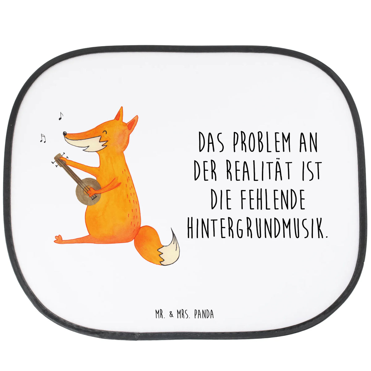 Car sun shade Fox guitar animal lover, foxes, forest wildlife, clever as a fox, singer, guitar, music saying, musician, gift musician