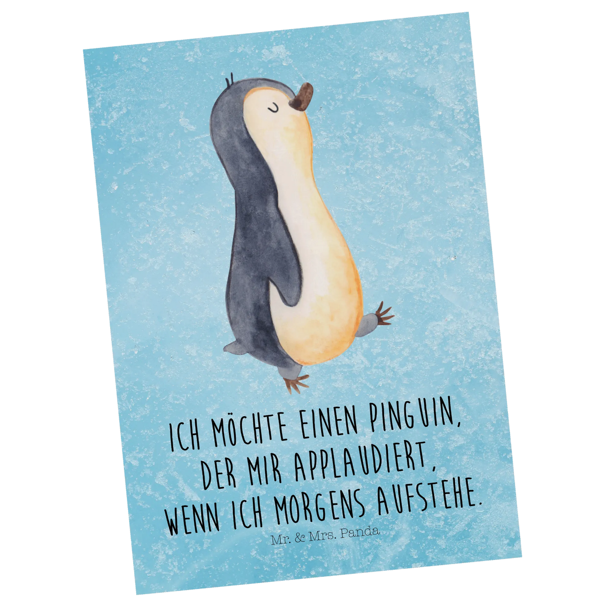 Postkarte Pinguin marschieren Kunstkarten, spruchkarte, bildkarte, Designkarte, Fotokarte, Grußkarte, Ansichtskarten, Postkarte, Postkarten, kunstkarte, Motivkarte, Ansichtskarte, einzelkarte, Pinguin, Schwester, Bruder, Pinguine, Langschläfer, Familie, Frühaufsteher