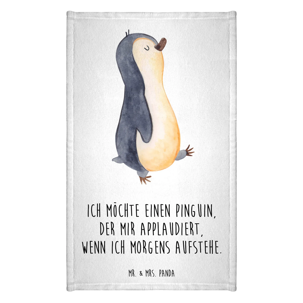 Gästehandtuch Pinguin marschieren