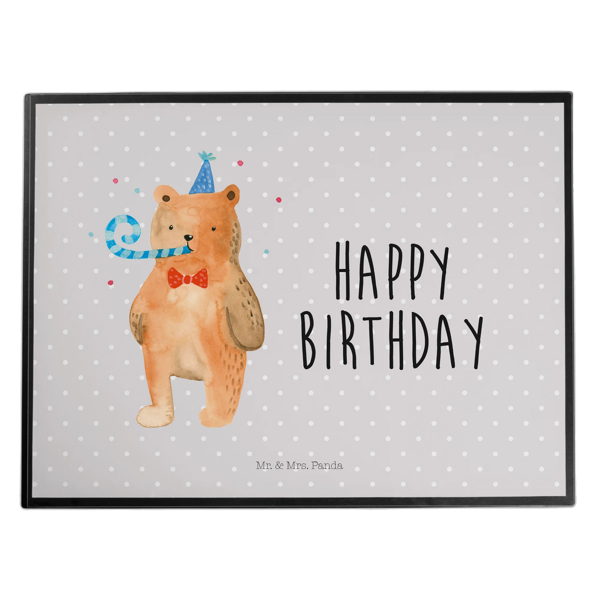 Schreibtischunterlage Bär Geburtstag