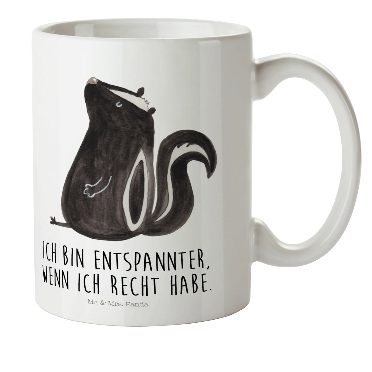 Kindertasse Stinktier Sitzen