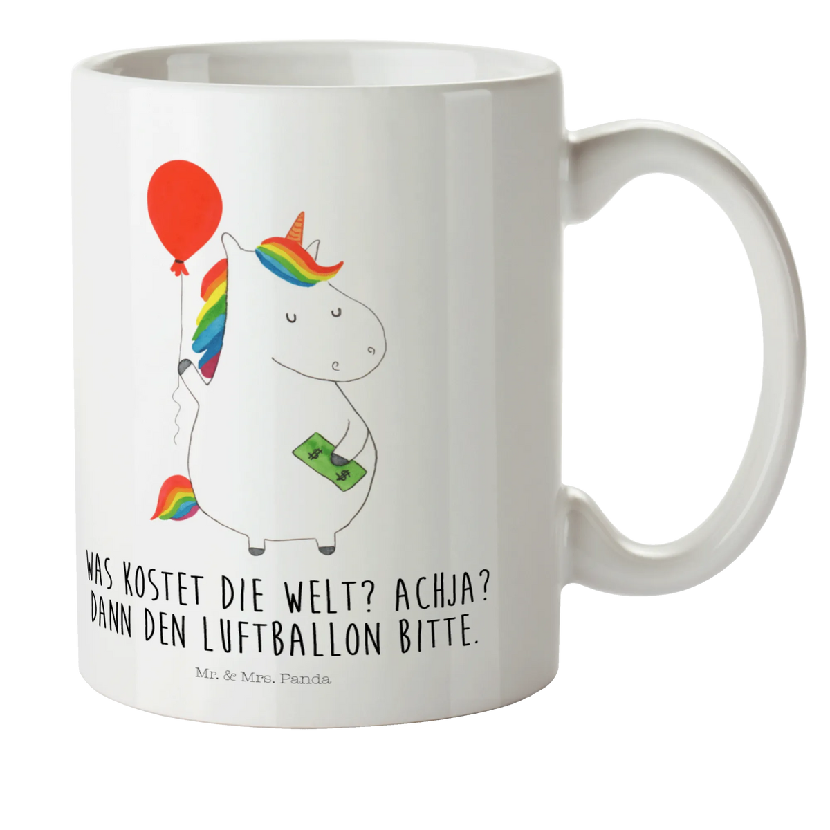 Kindertasse Einhorn Luftballon