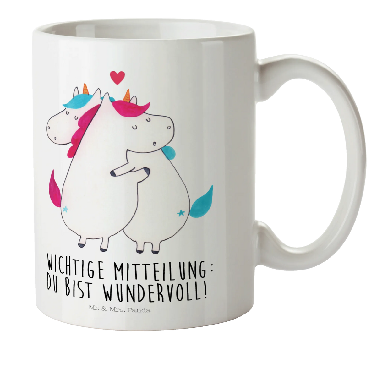 Kindertasse Einhorn Mitteilung