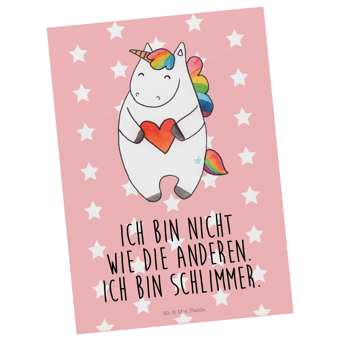 Postkarte Einhorn Herz bildkarte, Fotokarte, Motivkarte, Ansichtskarten, kunstkarte, Grußkarte, Postkarte, Designkarte, Postkarten, Ansichtskarte, spruchkarte, Kunstkarten, einzelkarte, Einhörner, Unicorn, Einhorn Deko, Einhorn, Lustig, Herz, Witzig, Bunt, Anders, Freundin, böse, Schlimm