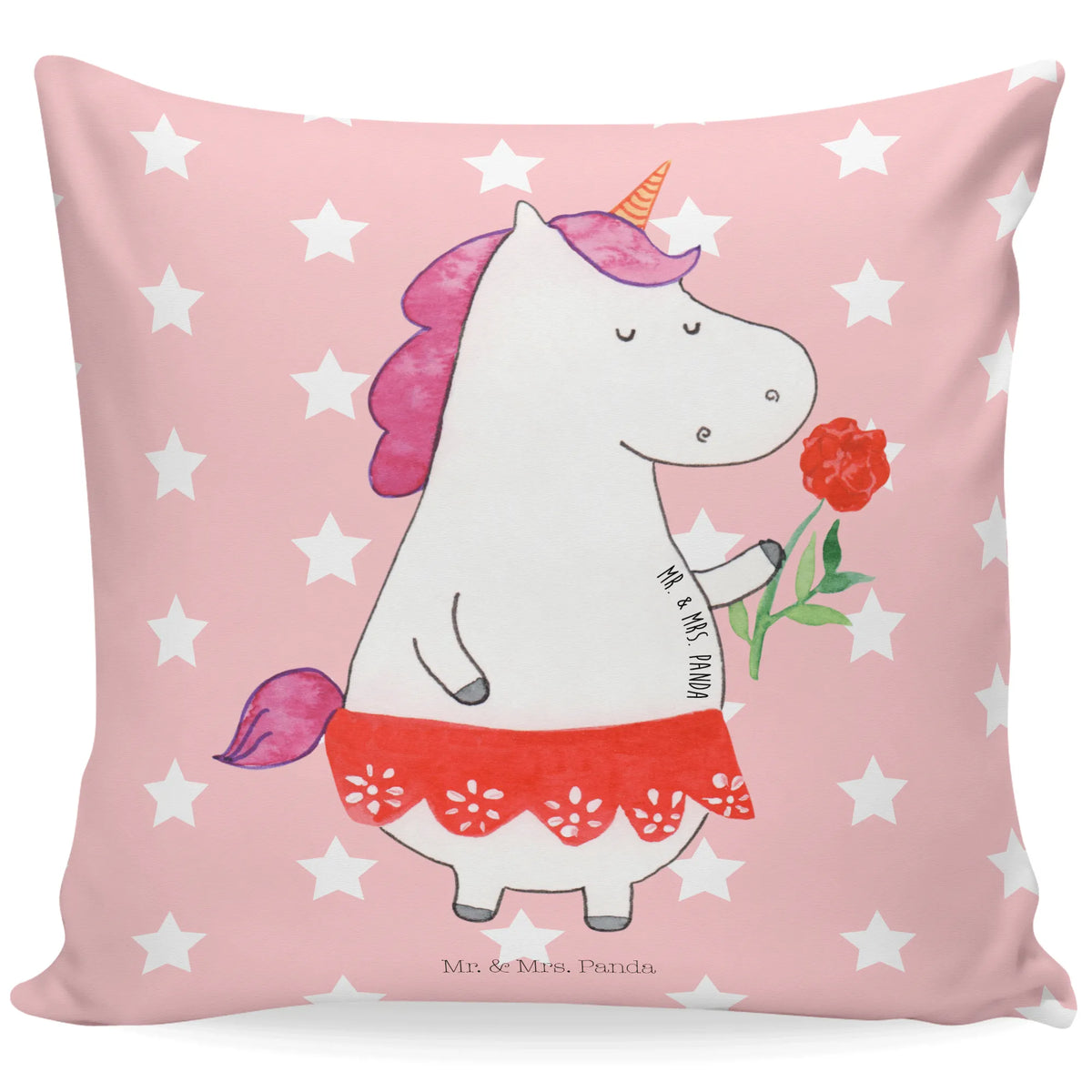40x40 Kissen Einhorn Dame