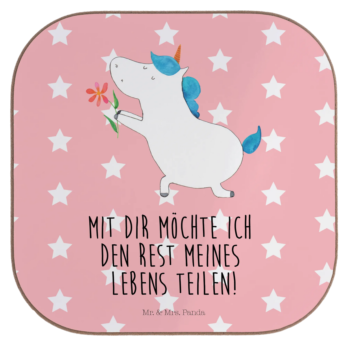 Untersetzer Einhorn Blume