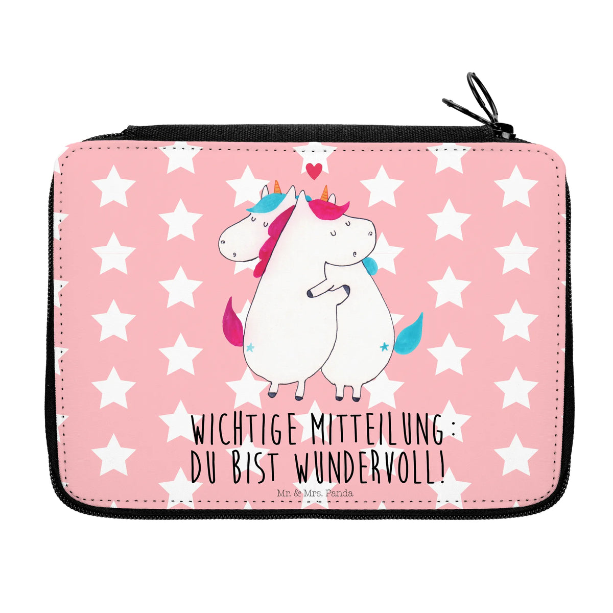 Federmappe Einhorn Mitteilung