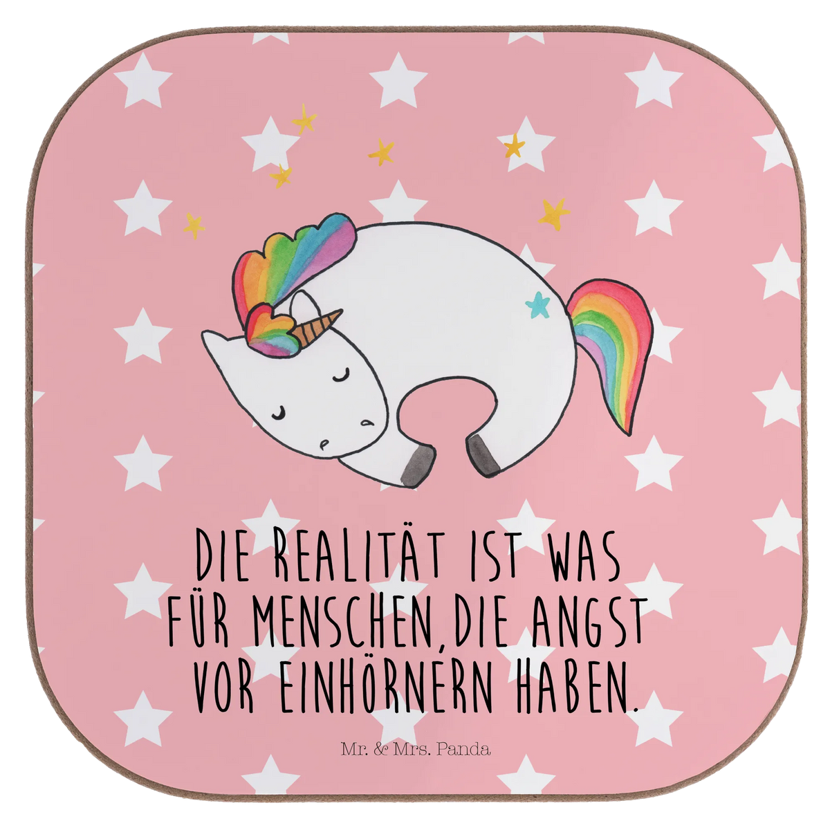 Untersetzer Einhorn Nacht