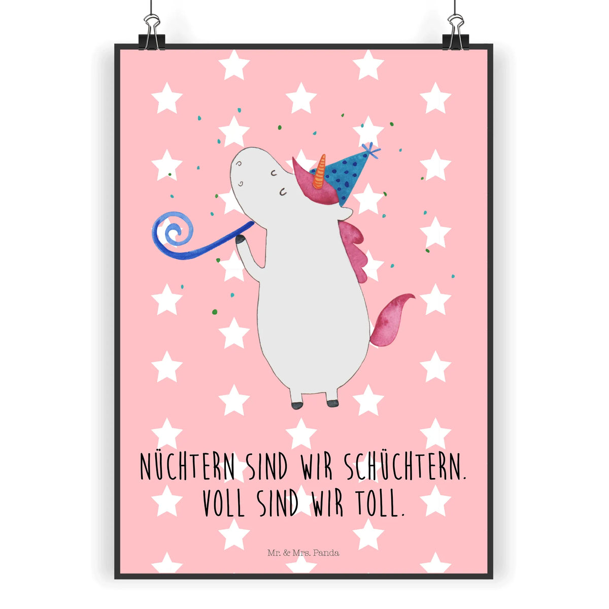Poster Einhorn Party