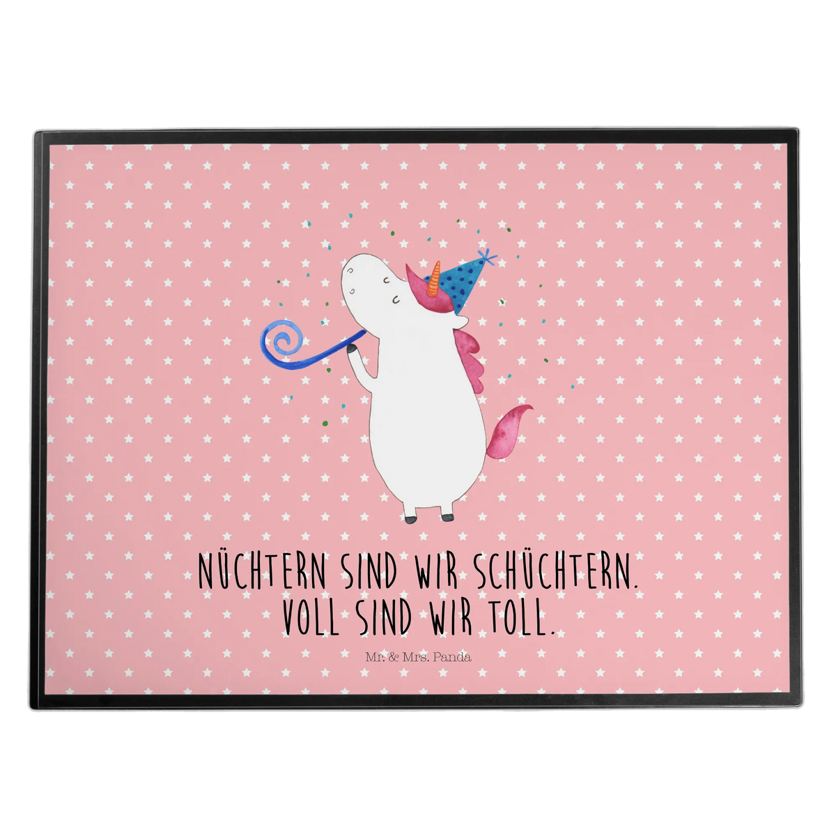 Schreibtischunterlage Einhorn Party