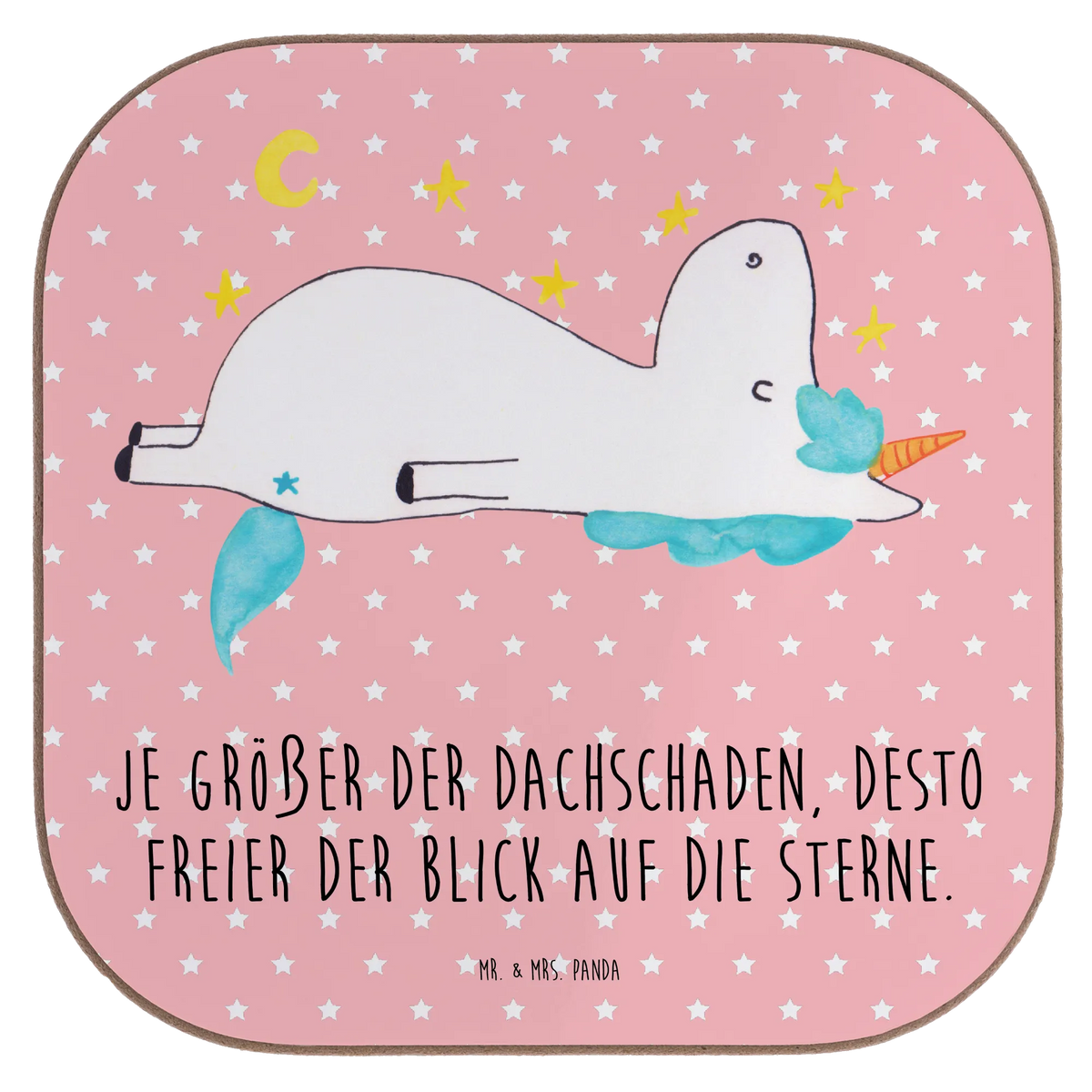 Untersetzer Einhorn Sternenhimmel