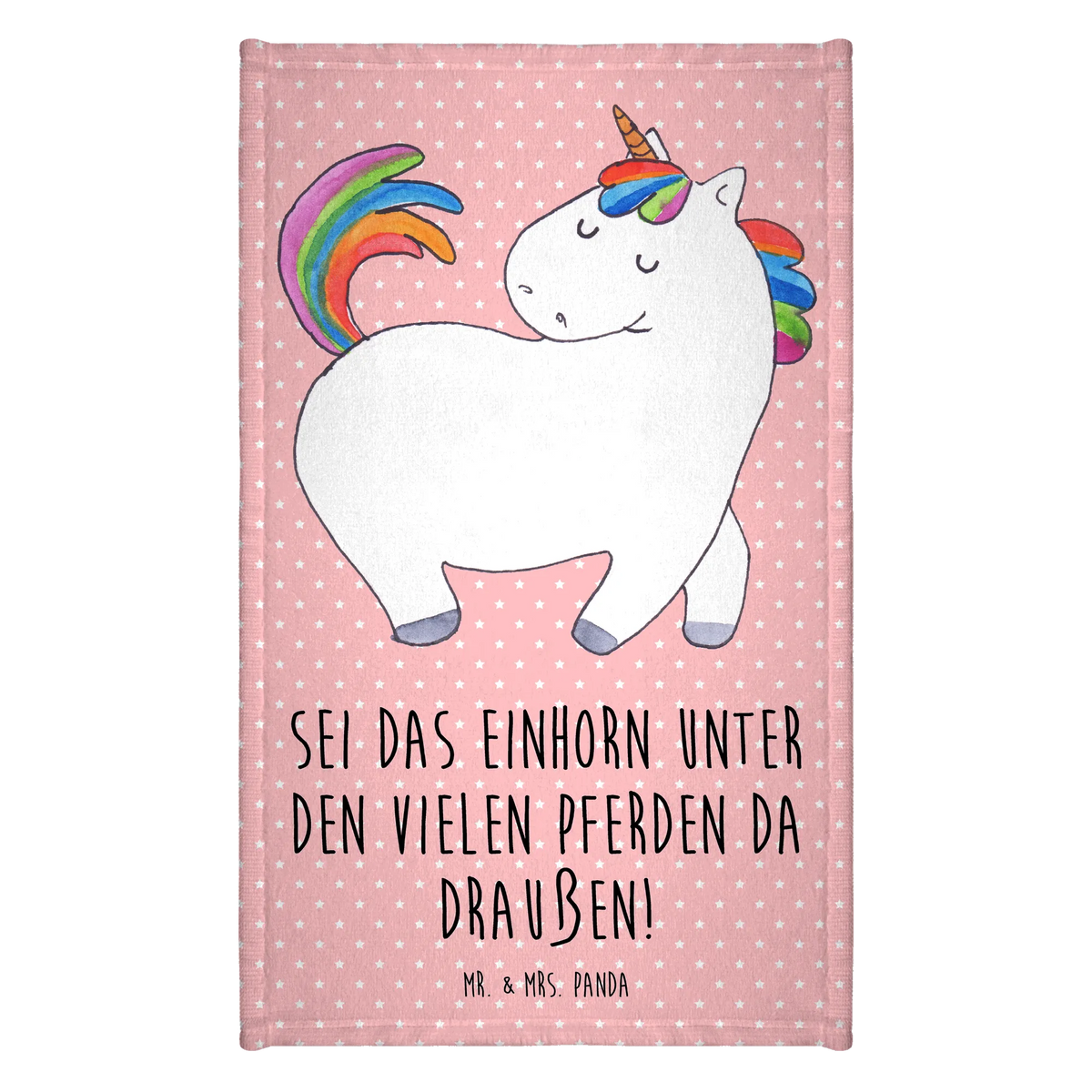 Gästehandtuch Einhorn Stolzieren