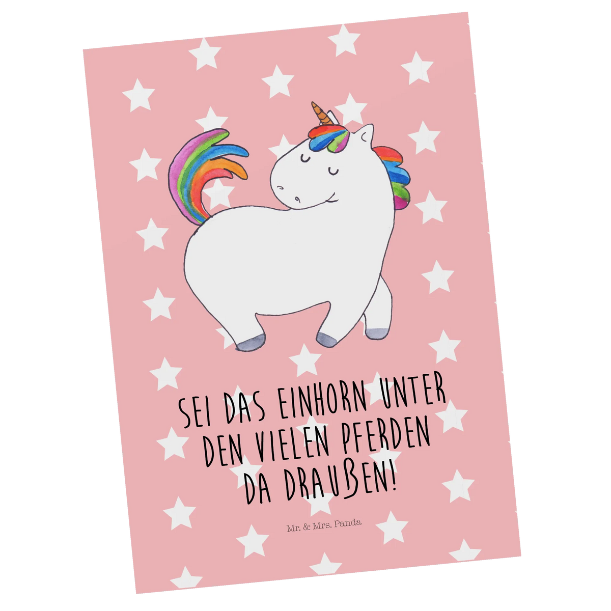 Postkarte Einhorn Stolzieren spruchkarte, Ansichtskarte, bildkarte, Ansichtskarten, Designkarte, Grußkarte, Motivkarte, einzelkarte, Kunstkarten, kunstkarte, Fotokarte, Postkarten, Postkarte, Einhörner, Unicorn, Einhorn Deko, Einhorn, Freundin, Geschenk, Reiten, Bunt, Stolz, Pferd, Reiter, Anders